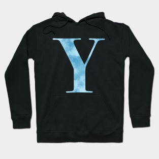 Clouds Blue Sky Initial Letter Y Hoodie